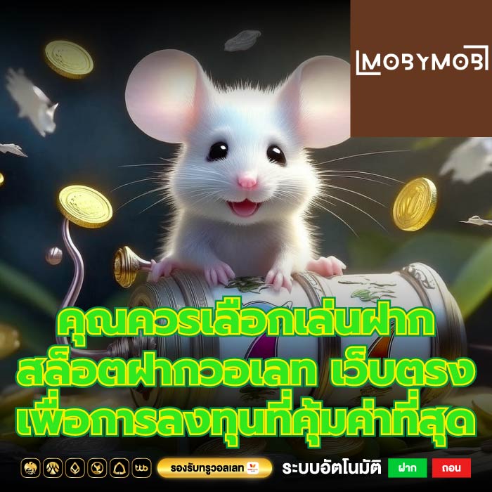 คุณควรเลือกเล่นฝาก สล็อตฝากวอเลท เว็บตรง เพื่อการลงทุนที่คุ้มค่าที่สุด